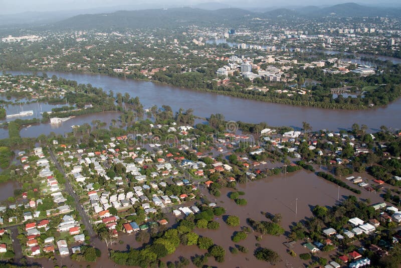 Brisbane Flood 2011 Aerial View Editorial Stock Photo Image 19776858