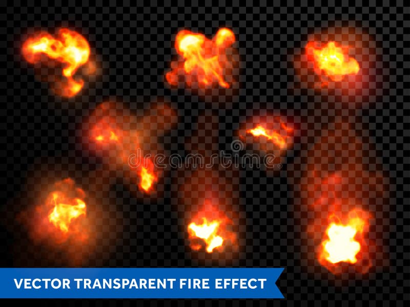 Brister den brinnande explosionen för flammabrand den genomskinliga vektorn royaltyfri illustrationer Brister den brinnande explosionen för flammabrand den genomskinliga vektorn royaltyfri illustrationer