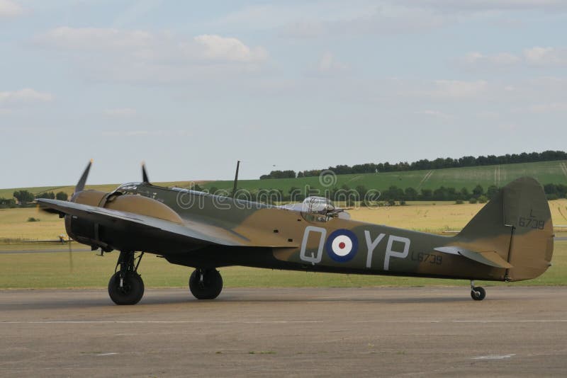 Bristol Blenheim bomber aircraft of Royal Air Force RAF of WW2 Battle of Britain royalty free stock photography