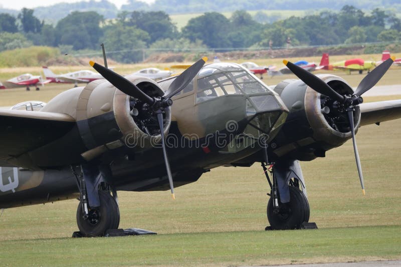 Bristol Blenheim bomber aircraft of Royal Air Force RAF of WW2 Battle of Britain stock photography