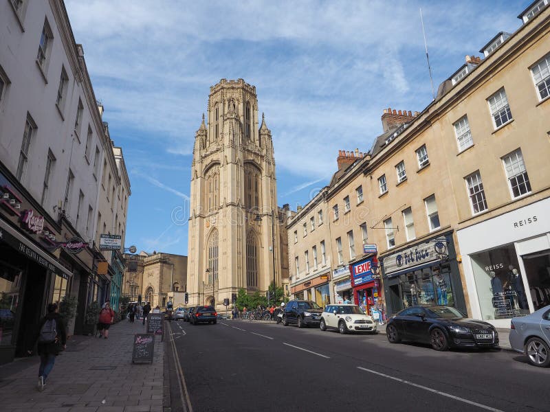 Bristol University Wills Memorial i Bristol arkivfoton Bristol University Wills Memorial i Bristol arkivfoton