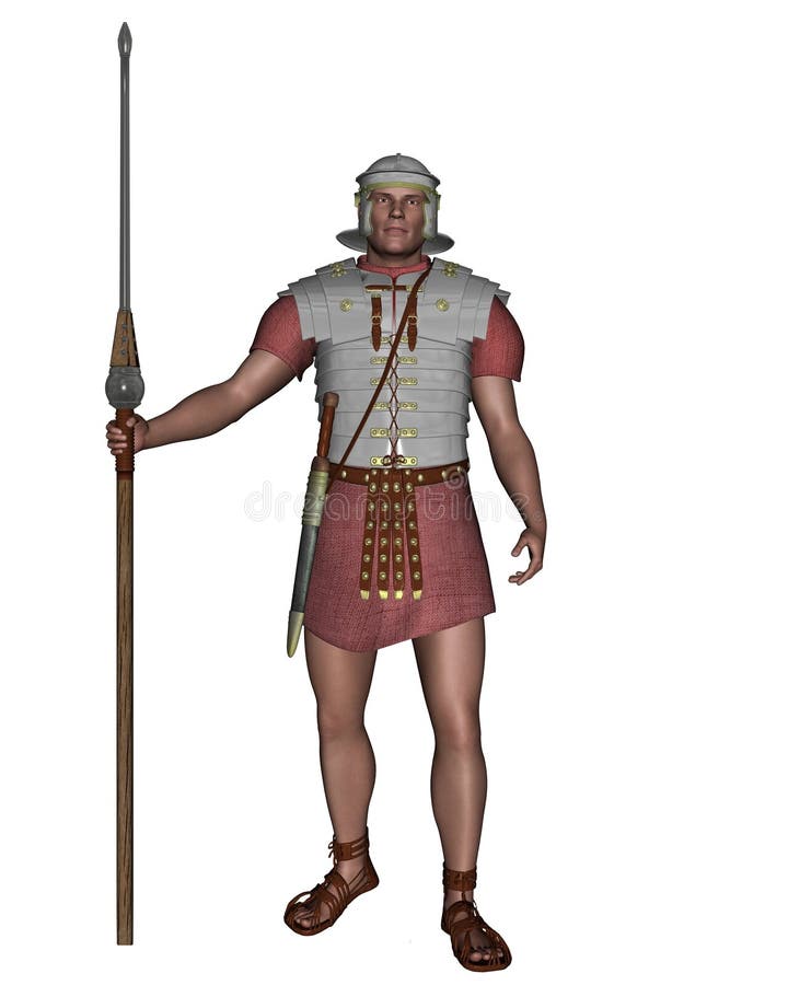 Britischer römischer Legionary-Soldat stock abbildung Britischer römischer Legionary-Soldat stock abbildung