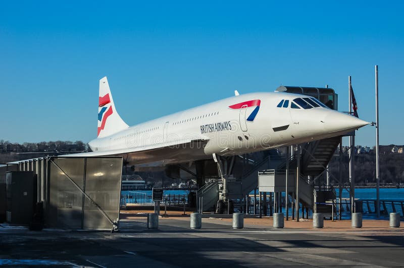 British Airways Concorde Supersonic Passenger Jet on Display at the ...