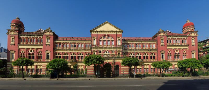 British colonial palace in Yangon, Myanmar