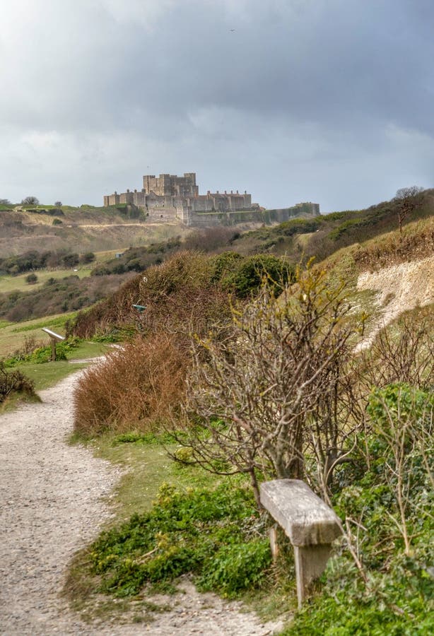 British countryside Dover Castle stock photo