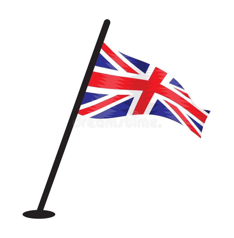 British flag on the pole