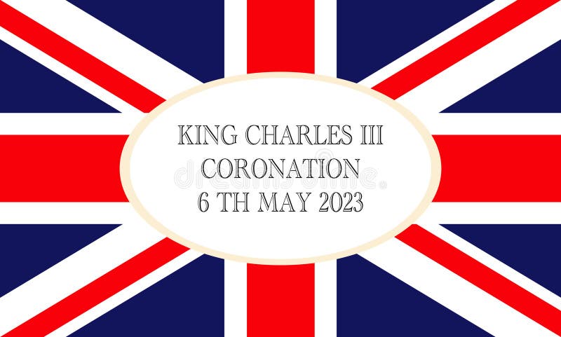 British flag, Union Flag or Union Jack with text. Poster for King Charles III coronation with British flag, greeting card for celebrate a coronation of Prince Charles of Wales becomes King of England, vector illustration. British flag, Union Flag or Union Jack with text. Poster for King Charles III coronation with British flag, greeting card for celebrate a coronation of Prince Charles of Wales becomes King of England, vector illustration