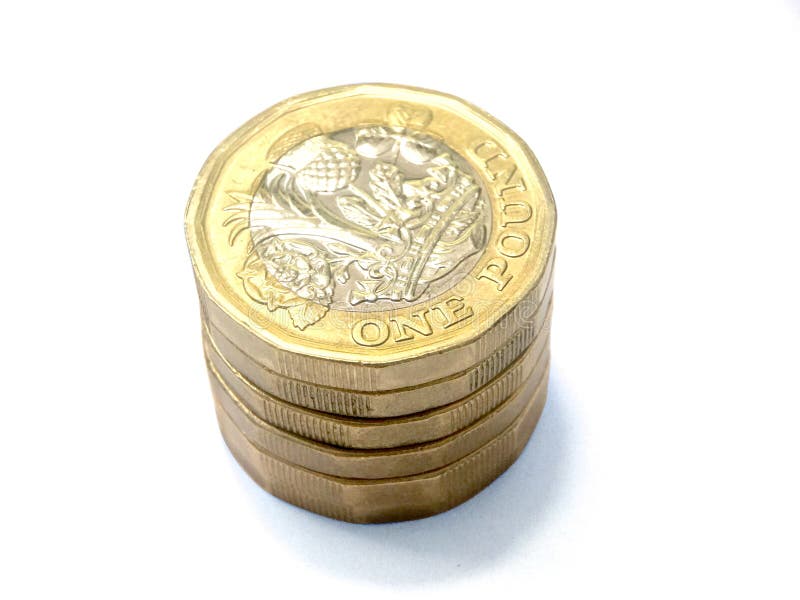 £1 Coin Gold Pound Money Box 
