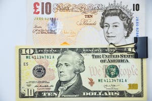 British Pounds And Us Dollars Banknotes Editorial Stock Image Image 