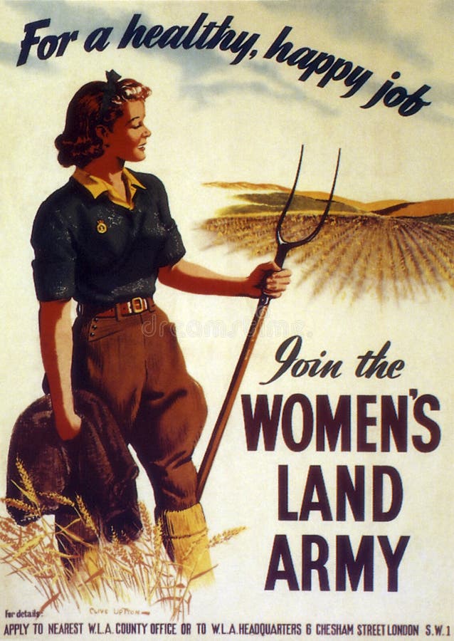 British War Poster - Join the Womans Land Army