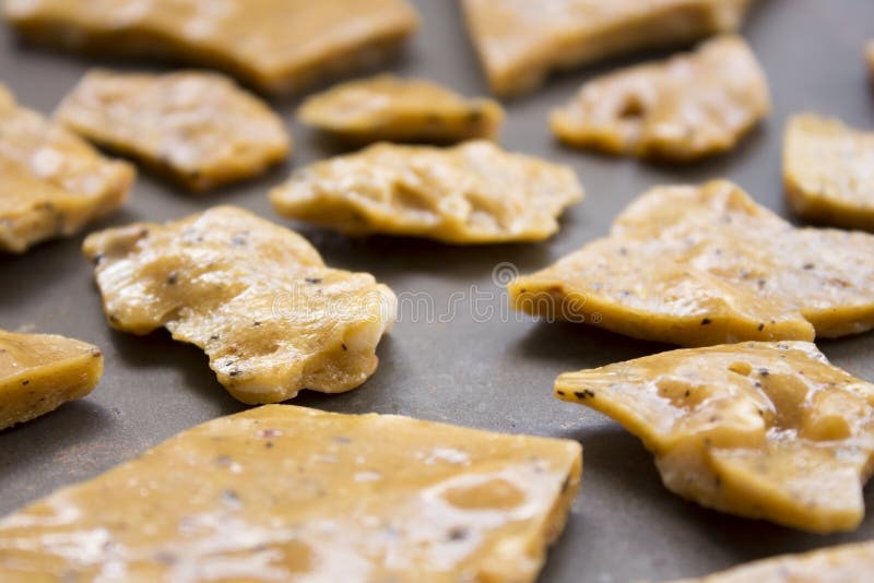 Kona Coffee Macadamia Nut Brittle Stock Image Image of confectionery