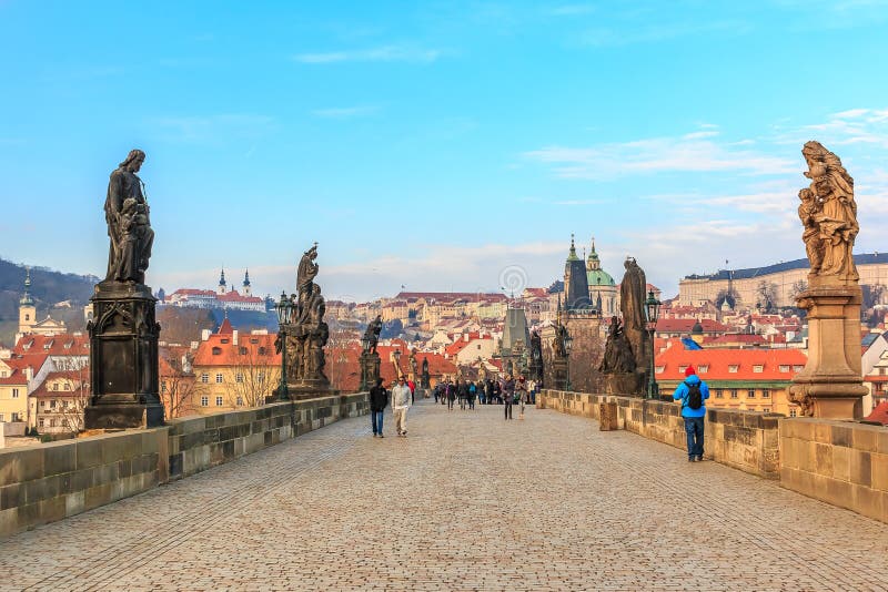 bro charles prague arkivfoto bro charles prague arkivfoto