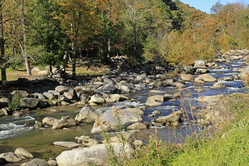 Broad River at Chimney Rock Road NC Stock Image Image of mountains