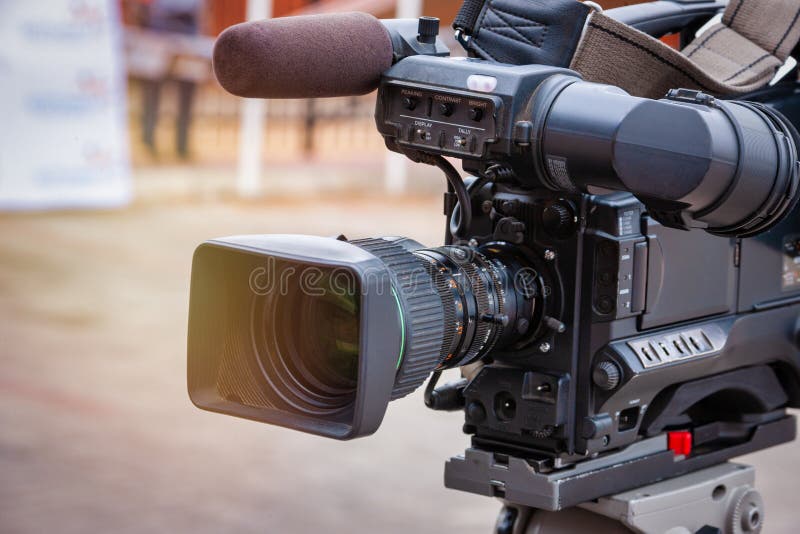 ENG camera stock image. Image of gear, production, broadcast - 12497241