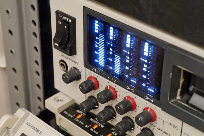 Broadcast vcr recorder, beta sp royalty free stock photos