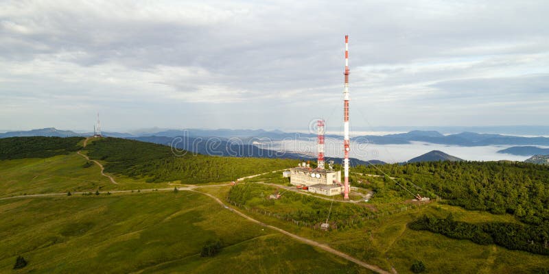 Broadcasting tower at Martinske Hole hills, Slovakia