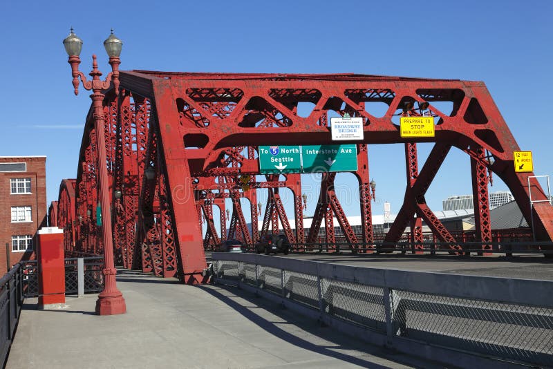 The Broadway bridge, Portland OR.