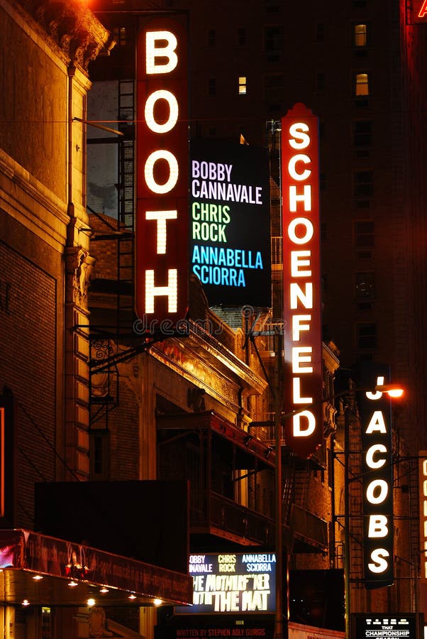 Broadway Theaters royalty free stock photography Broadway Theaters royalty free stock photography