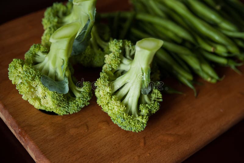 Broccoli and asparagus stock photo. Image of arrangement 56801202
