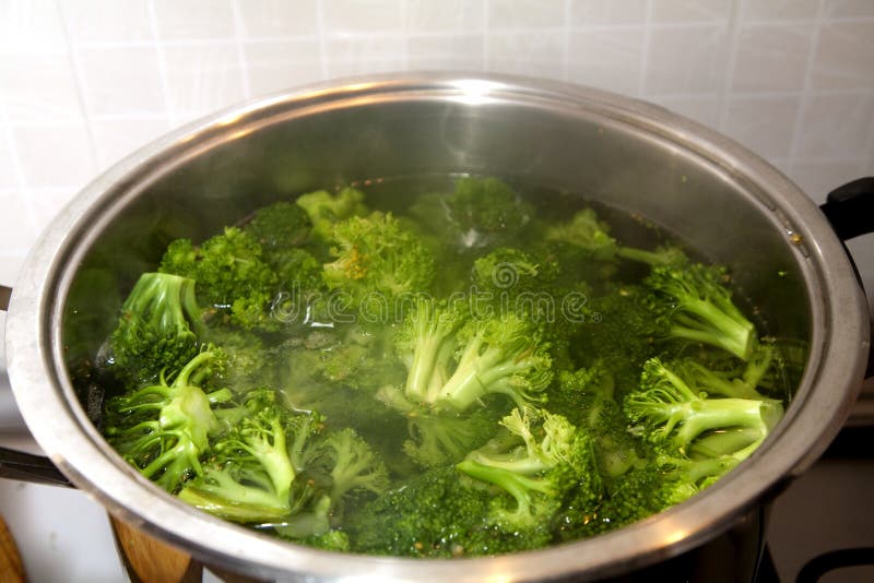 Boiled broccoli stock image. Image of appetizer, boiled 36667221