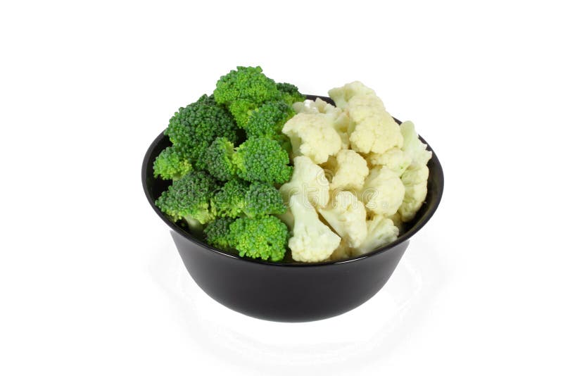 Broccoli and cauliflower