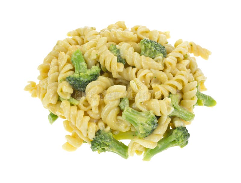 Broccoli and Pasta with Cheese Sauce in Bowl Stock Image Image of