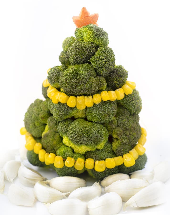 Broccoli Christmas tree stock image. Image of healthy 28576847