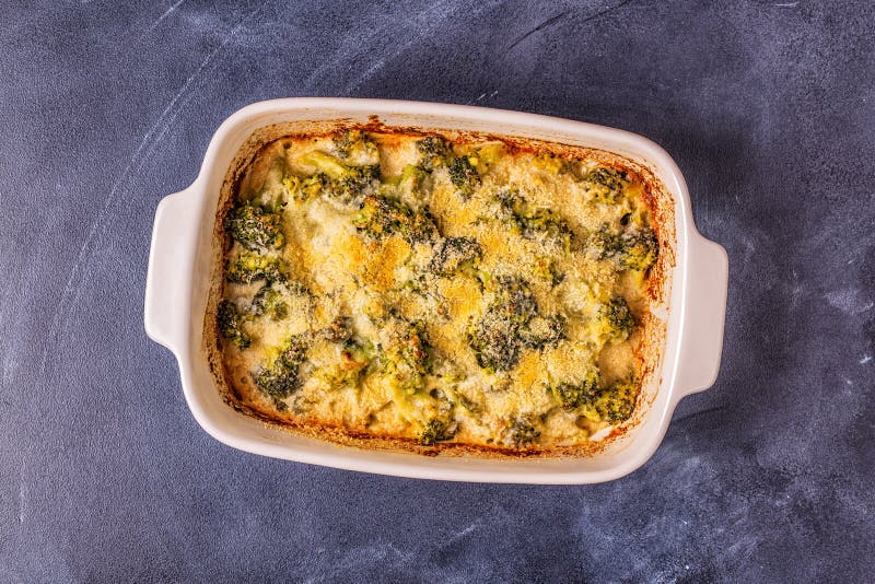 Broccoli Gratin in a Baking Dish Stock Photo Image of breakfast