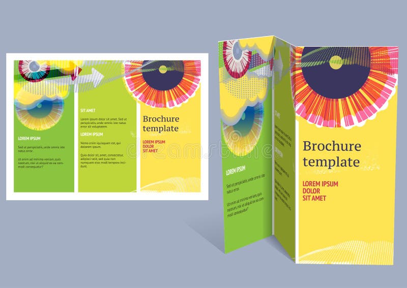 Brochure, booklet z-fold layout. Editable design template. EPS10 vector, transparencies used. Brochure, booklet z-fold layout. Editable design template. EPS10 vector, transparencies used.