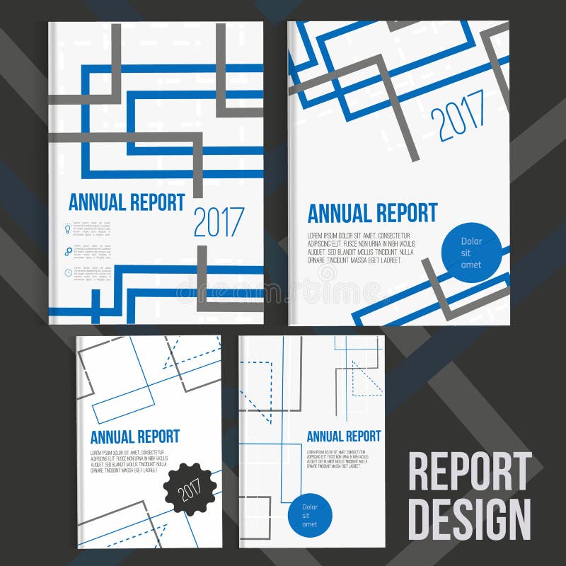 Brochure cover design templates with abstract geometric connections, technology style backgrounds for your business. stock illustration Brochure cover design templates with abstract geometric connections, technology style backgrounds for your business. stock illustration