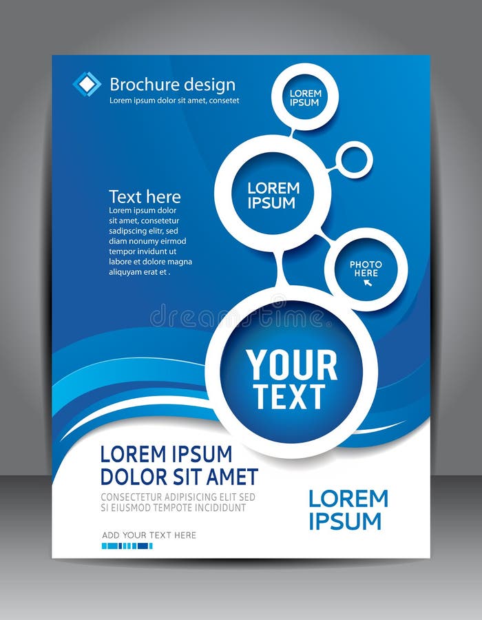 Brochure design content background