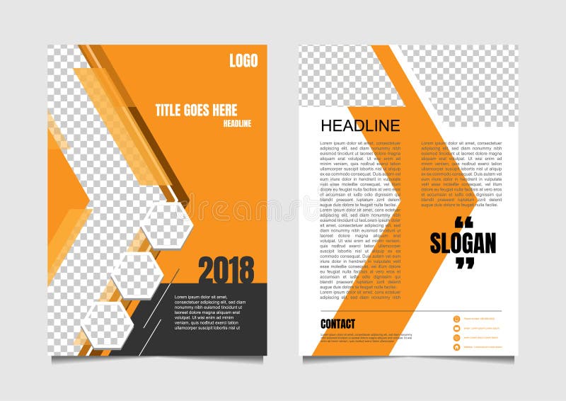 Brochure or magazine page design for advertisement. arrow style royalty free illustration Brochure or magazine page design for advertisement. arrow style royalty free illustration