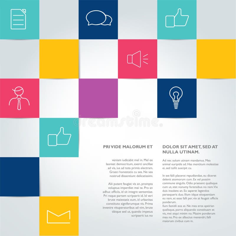 Brochure, text page template. vector illustration Brochure, text page template. vector illustration