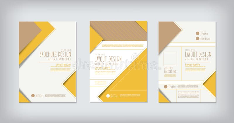 Brochures en het conceptontwerpvector van de lay-outzigzag stock illustratie Brochures en het conceptontwerpvector van de lay-outzigzag stock illustratie