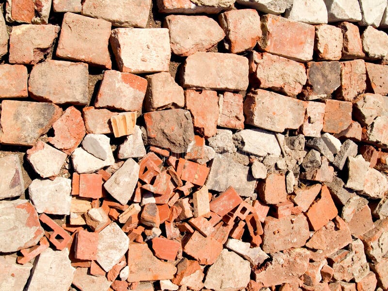 Brocken brick texture royalty free stock image