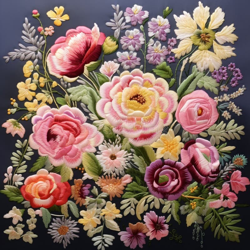 Broderade mästerverk : en bild av artister och ära royaltyfri fotografi