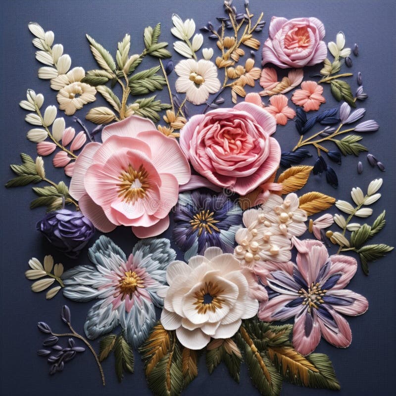 Broderade mästerverk : en bild av artister och ära arkivbilder