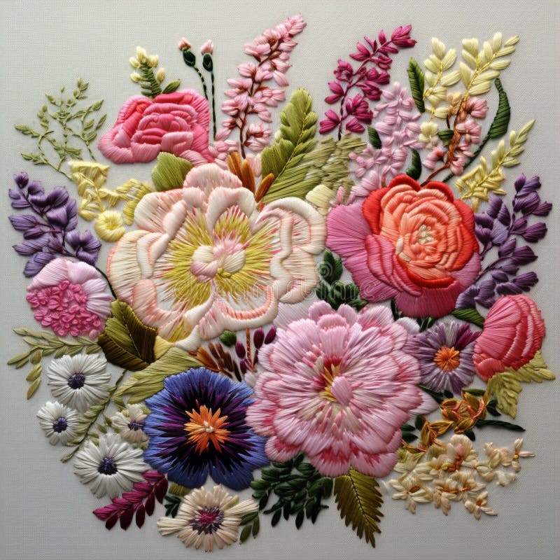 Broderade mästerverk : en bild av artister och ära arkivfoto