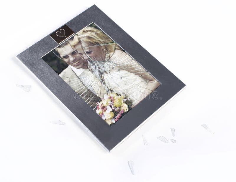 Broke Photo Frame Of Married Couple Stock Image Image 30382491