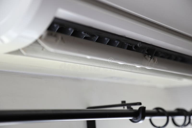 Broken Air Conditioner stock photo. Image of energy 245637932