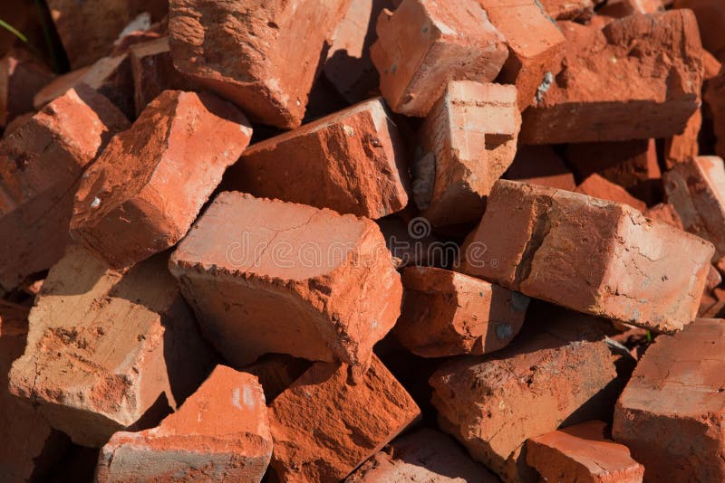 Broken brick stock image. Image of fragment, brick, cracks 26330011