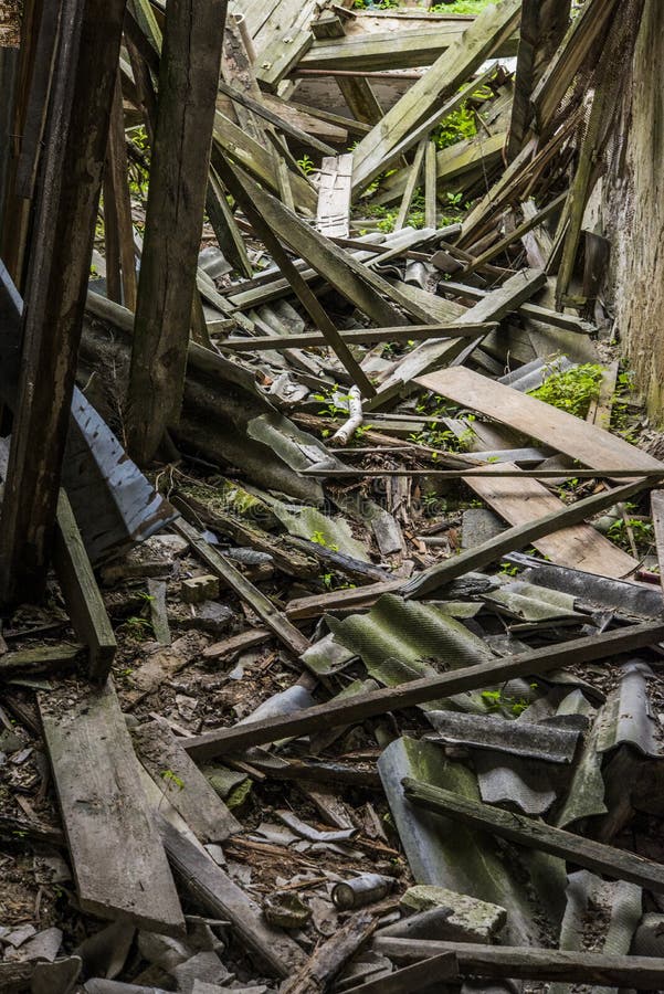 Broken building stock photo. Image of debris, accident - 97072238