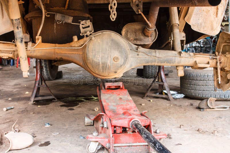 Broken car stock image. Image of jack, crane, repair - 38502955