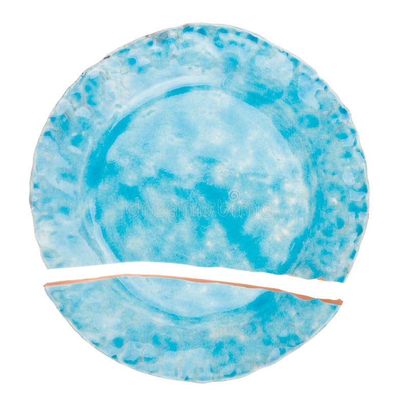 Broken ceramic plate stock photo. Image of cracked, circle 28090860