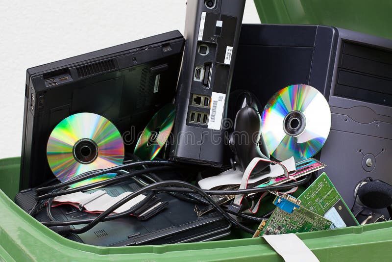 Broken computer appliance stock photo
