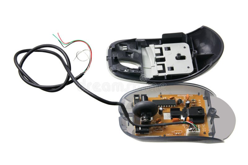 Broken Computer Mouse royalty free stock photos