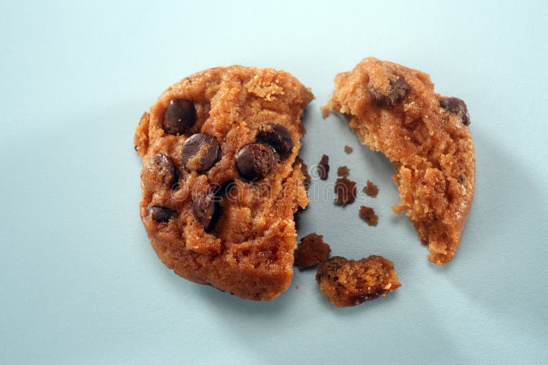 Broken Cookie stock image. Image of crumble, broken, chocolate 17999445