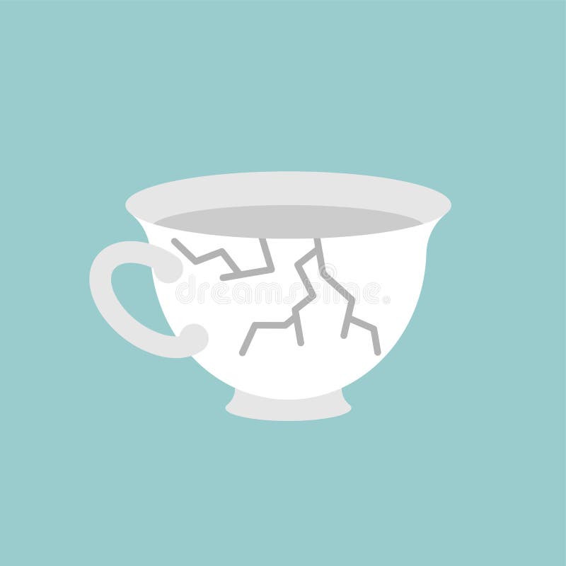 Broken Tea Cup Stock Illustrations – 347 Broken Tea Cup Stock ...