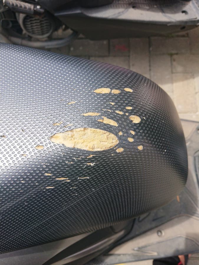 Broken, Damaged, Torn Motorcycle Seat Stock Image Image of vehicle