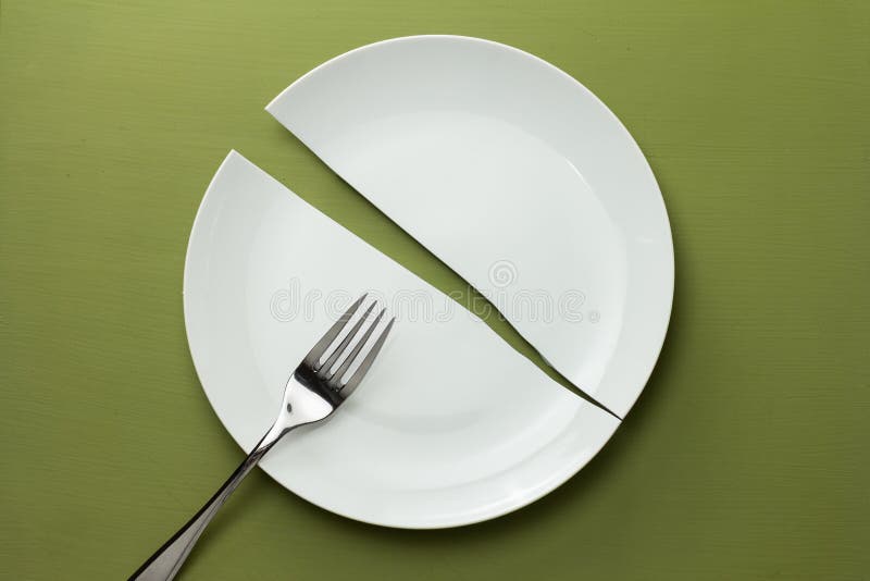 Broken Dish royalty free stock photography Broken Dish royalty free stock photography